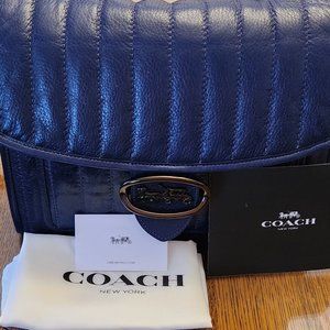 New Dark Blue Shoulder Coach Bag